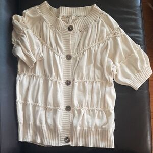 Sundance💃100%cotton Cream Knit FITS L-XL